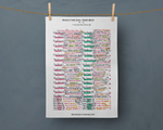 Tea Towel: British and Irish Lions v South Africa 2nd Test Kings Park June 28 1997. Miles Harrison Tea Towel