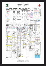 CRICKET Pakistan v England First Test Multan Pakistan. October 7-11 2024. Andy Zaltzman A3 Framed Print Picture Frames