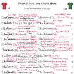 RUGBY UNION South Africa v British & Irish Lions Lions Tour 3rd Test Ellis Park Stadium Johannesburg. July 5 1997.