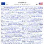 GOLF 42nd Ryder Cup Le Golf National Paris September 2018. John Murray. Picture Frames