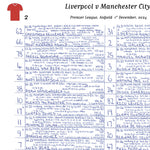 FOOTBALL Liverpool v Manchester City Premier League Anfield December 1 2024. John Murray. Picture Frames