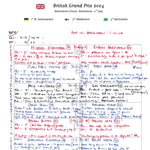 Formula 1 British Grand Prix Silverstone Circuit 11 July 2004. Jonathan Legard. Picture Frames