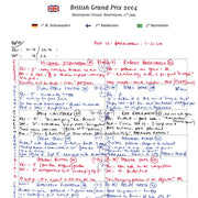 Formula 1 British Grand Prix Silverstone Circuit 11 July 2004. Jonathan Legard. Picture Frames
