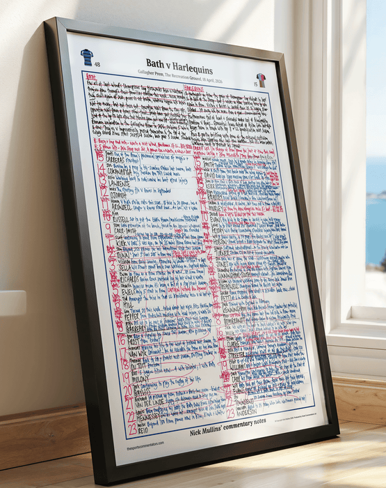 Rugby Union Gallagher Prem. Bath beat Quins. Bath v Harlequins, The Recreation Ground, 18 April, 2026. Nick Mullins.