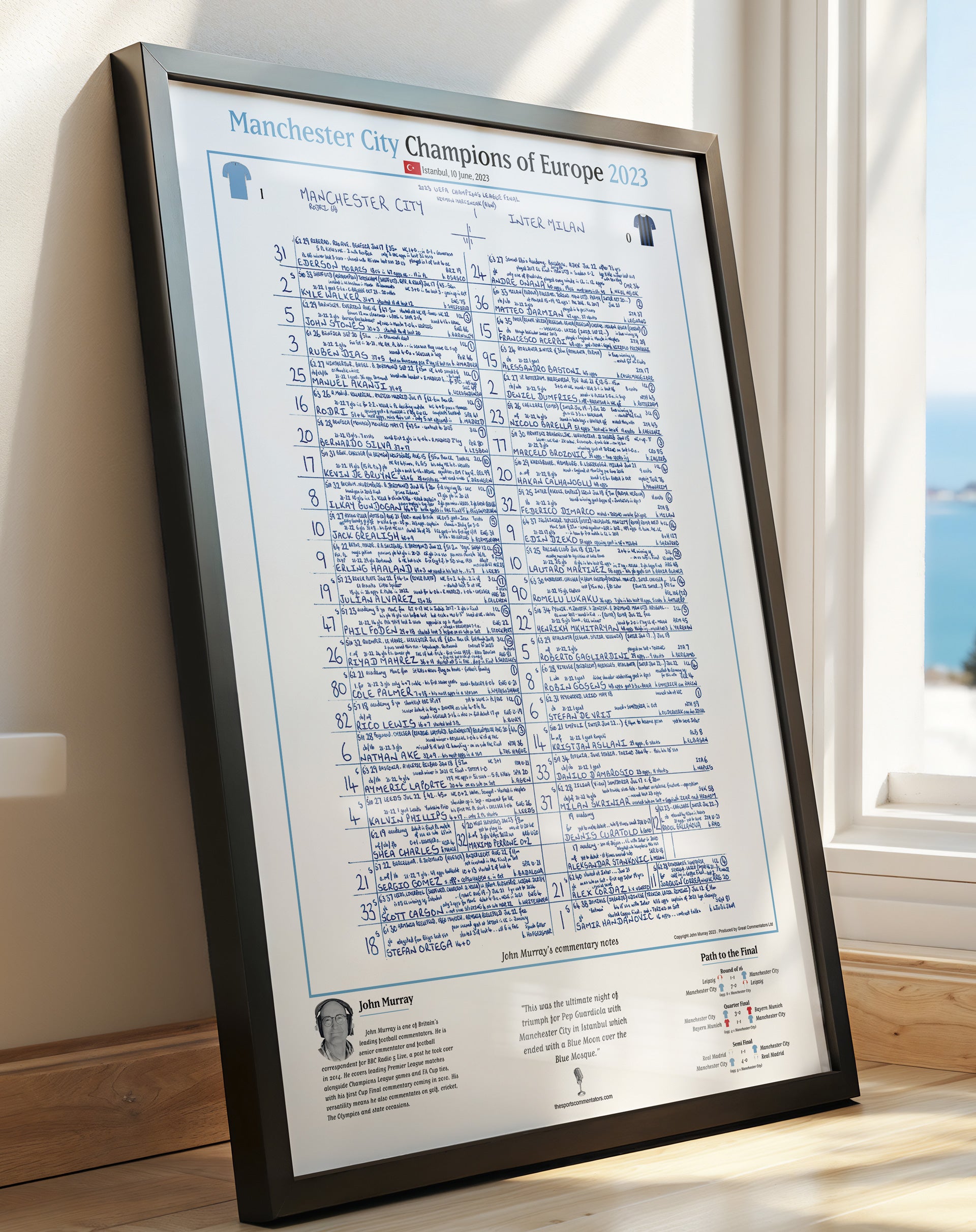 FOOTBALL Manchester City v Inter Milan, UEFA Champions League Final, Istanbul, June 10, 2023. John Murray.