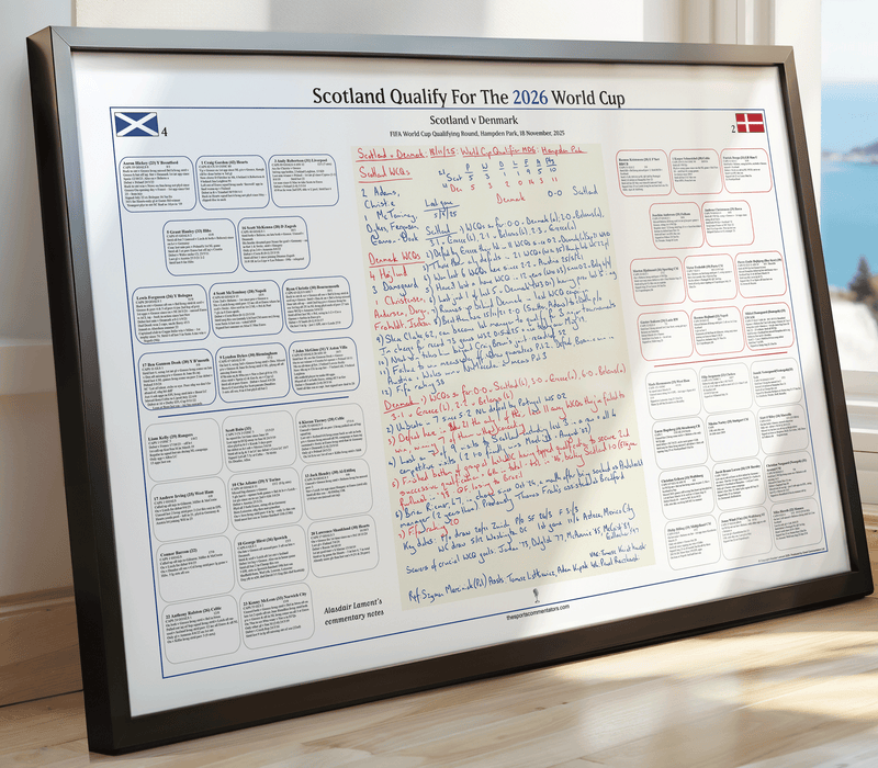 FOOTBALL FIFA World Cup Qualifying Round. Scotland beat Denmark. Hampden Park, 18 November, 2025. Alasdair Lamont