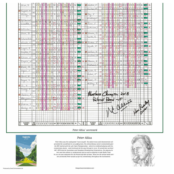 GOLF Patrick Reed wins the Masters Tournament, Augusta National, Georgia, 8 April, 2018. Peter Allis