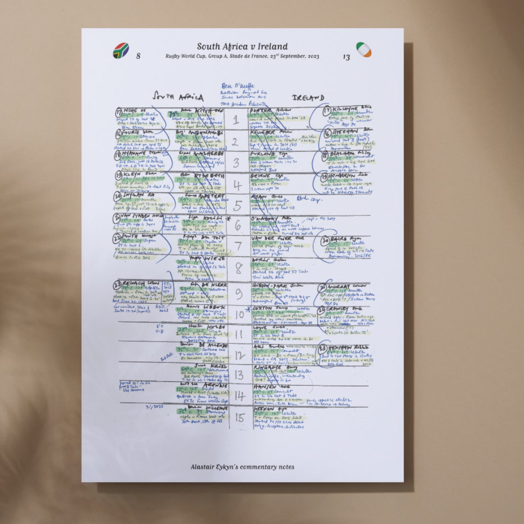 RUGBY UNION South Africa v Ireland Rugby World Cup Group A Stade de France Paris. 23 September 2023. Alastair Eykyn.