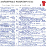 FOOTBALL Premier League Manchester City v Manchester United Etihad Stadium 15 December 2024. John Murray Picture Frames