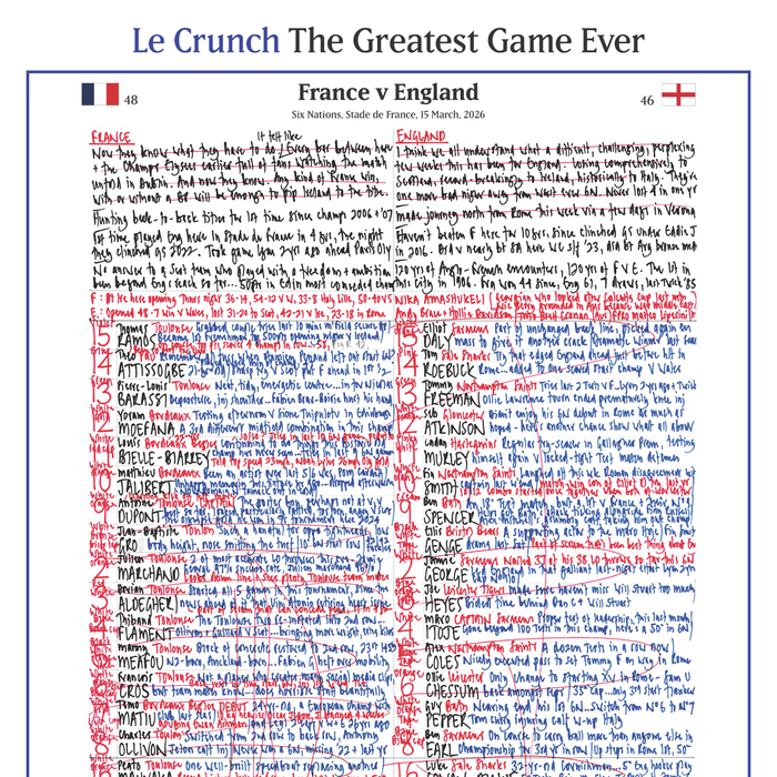 RUGBY UNION France v England, Six Nations, Stade de France, Paris. 14 March, 2026. Nick Mullins.