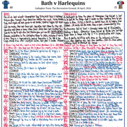 Rugby Union Gallagher Prem. Bath gana a Quins. Bath v Harlequins, The Recreation Ground, 18 de abril de 2026. Nick Mullins.