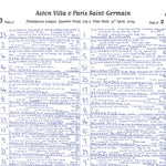 FOOTBALL Aston Villa v Paris Saint Germain Champions League Quarter Final Leg 2 Villa Park 15 April 2025 Picture Frames