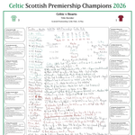 FOOTBALL Celtic win the Scottish Premiership, Celtic v Hearts, Celtic Park, 16 May, 2026. Alasdair Lamont