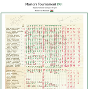 GOLF Ian Woosnam gana el Torneo Masters, Augusta National, Georgia, 14 de abril de 1991 Peter Alliss.