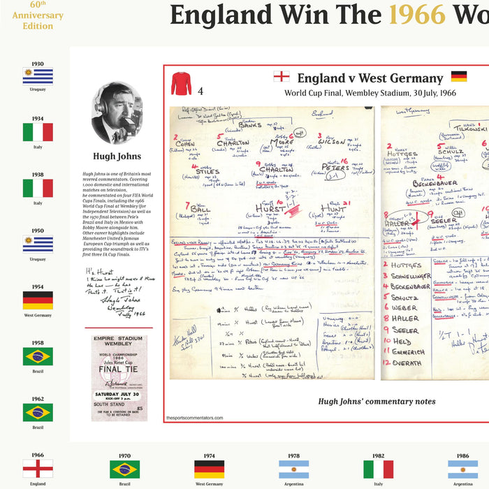 FOOTBALL England v Germany, World Cup Final, Wembley, July 30, 1966. Hugh Johns