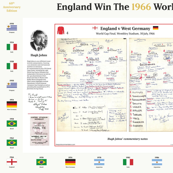 FOOTBALL England v Germany, World Cup Final, Wembley, July 30, 1966. Hugh Johns
