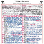 RUGBY UNION Exeter v Saracens, Sandy Park, Gallagher Premiership, 22 October 2022. Nick Mullins
