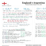 FOOTBALL England v Argentina, Wembley Stadium, 13 May, 1980. Barry Davies