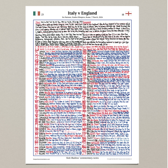 RUGBY UNION Six Nations, Italy v England,  Stadio Olimpico, Rome, 7 March, 2026. Nick Mullins.
