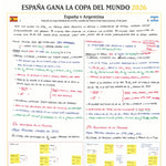 FOOTBALL Spain v Argentina, FIFA World Cup Final, New York New Jersey Stadium, 19 July, 2026. Miguel Ángel Román.