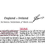 RUGBY UNION *Danny Care 100 Cap Limited Edition* England v Ireland Six Nations Twickenham London. March 9 2024. Nick