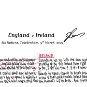 RUGBY UNION *Danny Care 100 Cap Limited Edition* England v Ireland Six Nations Twickenham London. March 9 2024. Nick