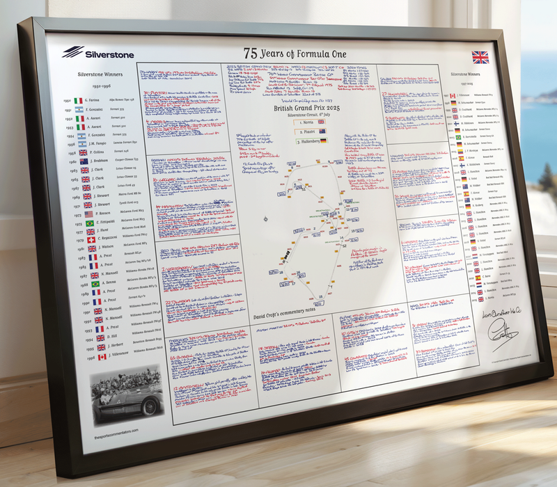 FORMULA 1, 75 Years of F1, Silverstone Special,  British Grand Prix, Silverstone, 6 July, 2025. David Croft.