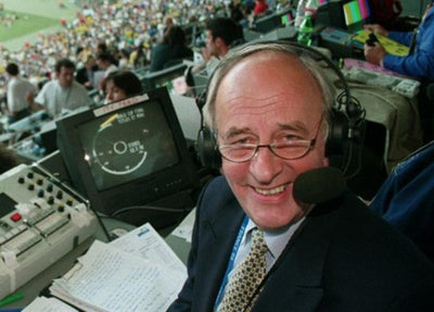 Brian Moore in commentary box