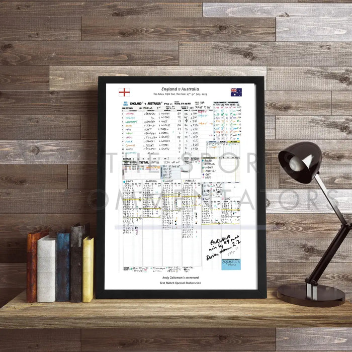 CRICKET England v Australia The Ashes Fifth Test The Oval London. July 27 to 31 2023. Andy Zaltzman Picture Frames