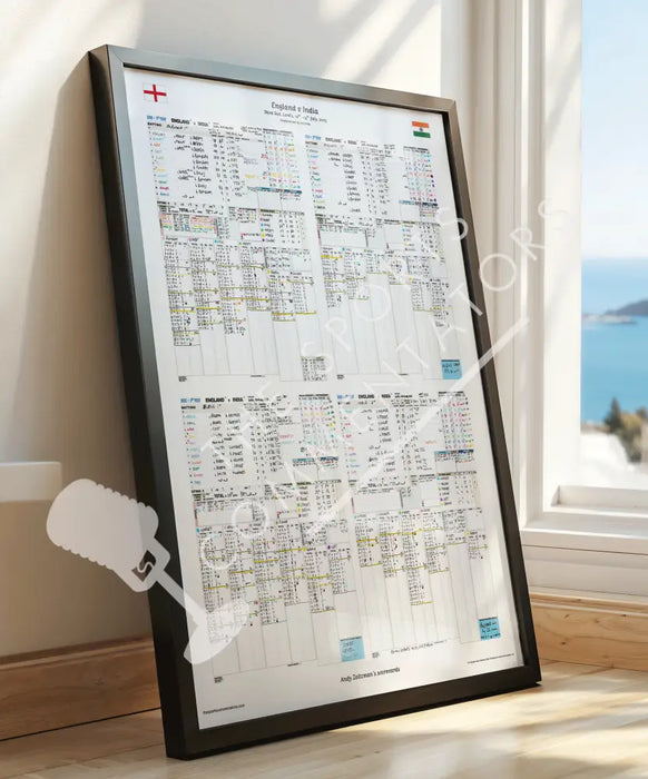 CRICKET England v India Third Test Lord’s 10-14 July 2025. Andy Zaltzman. Picture Frames