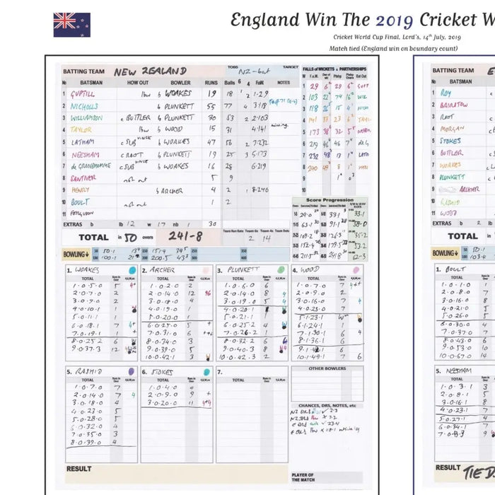 CRICKET England v New Zealand ICC Cricket World Cup Final Lord’s London. July 14 2019. Andy Zaltzman - Picture Frames