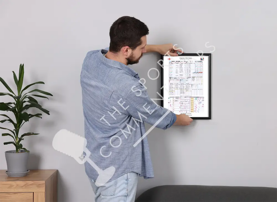 CRICKET England v West Indies First Test Lord’s London. July 10-14 2024. Andy Zaltzman Picture Frames