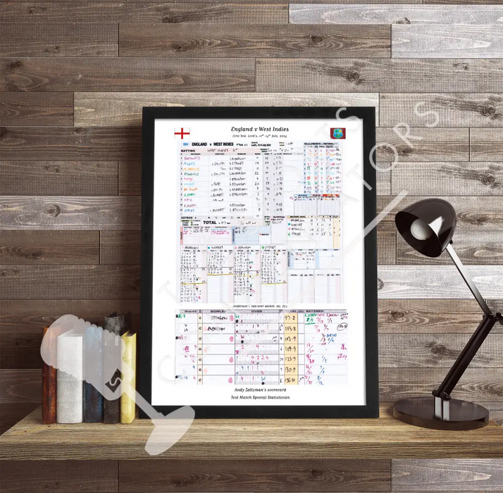 CRICKET England v West Indies First Test Lord’s London. July 10-14 2024. Andy Zaltzman Picture Frames
