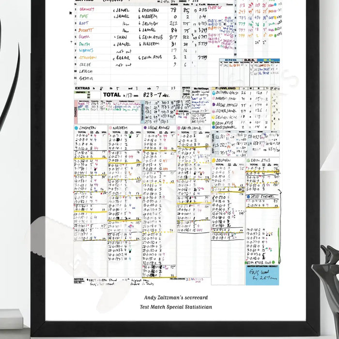 CRICKET Pakistan v England First Test Multan Pakistan. October 7-11 2024. Andy Zaltzman Picture Frames