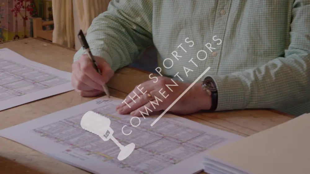 CYCLING *Limited Edition* Tour de France 2018. Won by Geraint Thomas. Carlton Kirby’s commentary notes (signed) A3