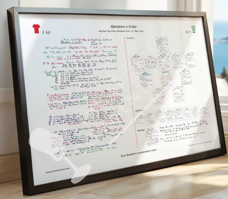 FOOTBALL Aberdeen v Celtic Scottish Cup Final. Hampden Park. 24 May 2025. Rory Hamilton. A2 Framed Print Picture Frames