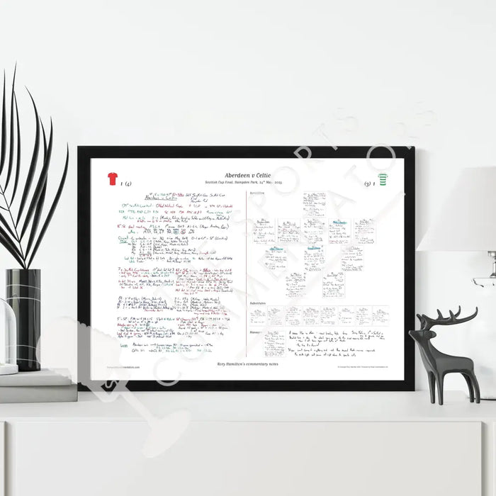 FOOTBALL Aberdeen v Celtic Scottish Cup Final. Hampden Park. 24 May 2025. Rory Hamilton. Picture Frames