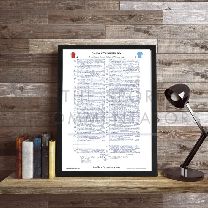 FOOTBALL Arsenal v Manchester City Premier League Emirates Stadium February 2 2025. John Murray. Picture Frames