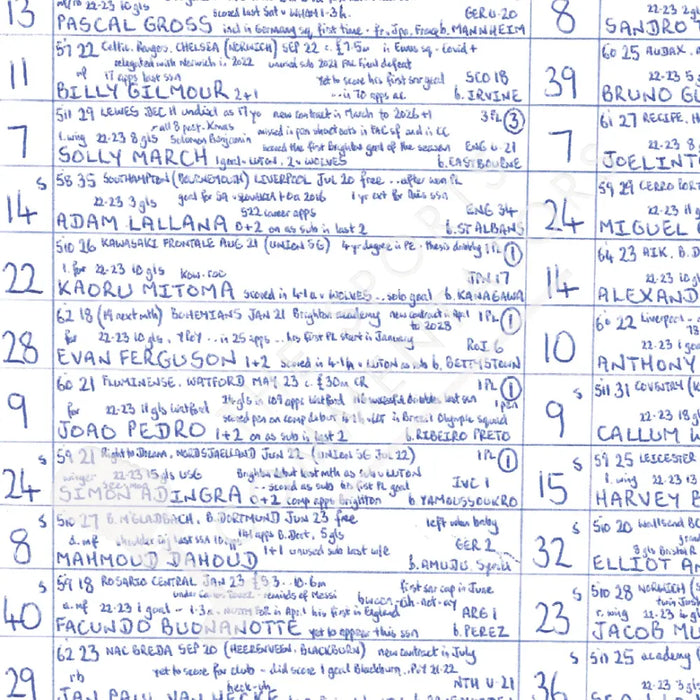 FOOTBALL Brighton & Hove Albion v Newcastle United Premier League American Express Stadium September 2 2023. John