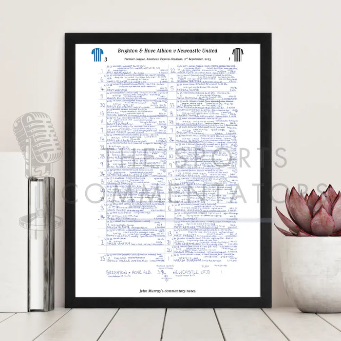 FOOTBALL Brighton & Hove Albion v Newcastle United Premier League American Express Stadium September 2 2023. John