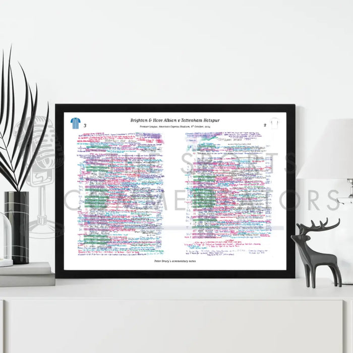 FOOTBALL Brighton v Tottenham Premier League American Express Stadium 6 October 2024. Peter Drury. Picture Frames