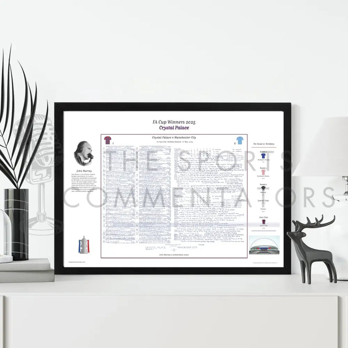 FOOTBALL Crystal Palace v Manchester City FA Cup Final Wembley Stadium 17 May 2025. John Murray. Picture Frames