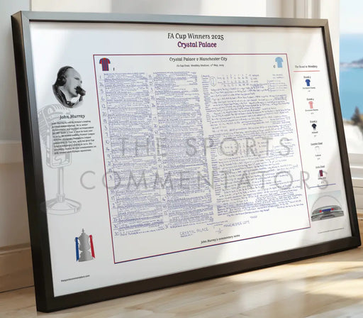 FOOTBALL Crystal Palace v Manchester City FA Cup Final Wembley Stadium 17 May 2025. John Murray. Picture Frames