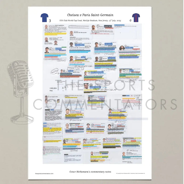 FOOTBALL FIFA Club World Cup Final FOOTBALL Chelsea v Paris St Germain MetLife Stadium New Jersey 13 July 2025. Conor