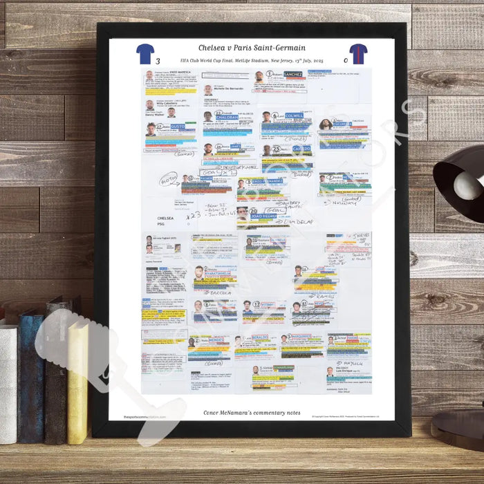 FOOTBALL FIFA Club World Cup Final FOOTBALL Chelsea v Paris St Germain MetLife Stadium New Jersey 13 July 2025. Conor