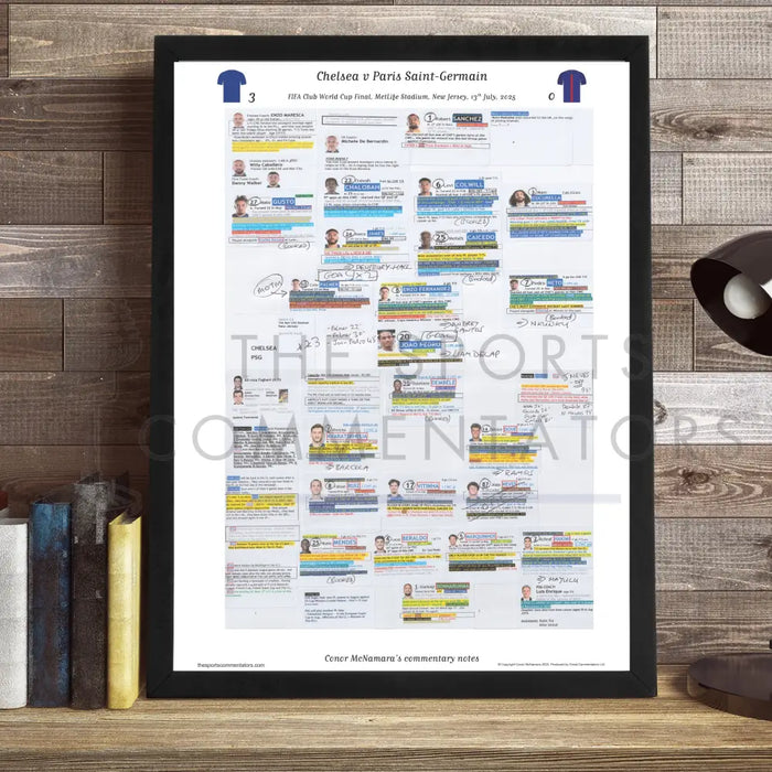 FOOTBALL FIFA Club World Cup Final FOOTBALL Chelsea v Paris St Germain MetLife Stadium New Jersey 13 July 2025. Conor