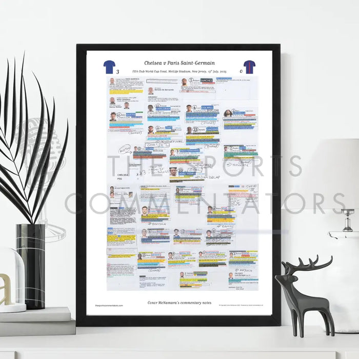 FOOTBALL FIFA Club World Cup Final FOOTBALL Chelsea v Paris St Germain MetLife Stadium New Jersey 13 July 2025. Conor