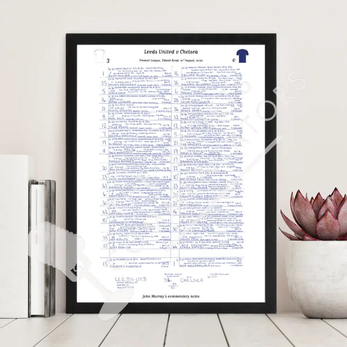 FOOTBALL Leeds United v Chelsea Premier League Elland Road August 21 2022. John Murray. Picture Frames