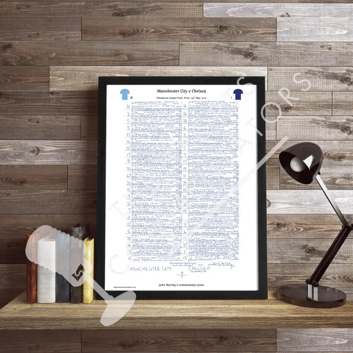 FOOTBALL Manchester City v Chelsea Champions League Final Porto. May 29 2021. John Murray. Picture Frames