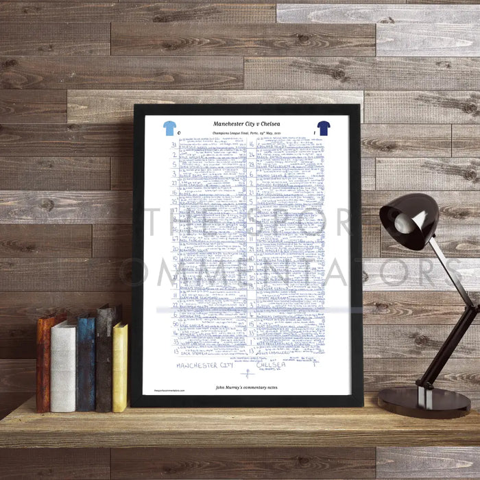 FOOTBALL Manchester City v Chelsea Champions League Final Porto. May 29 2021. John Murray. Picture Frames